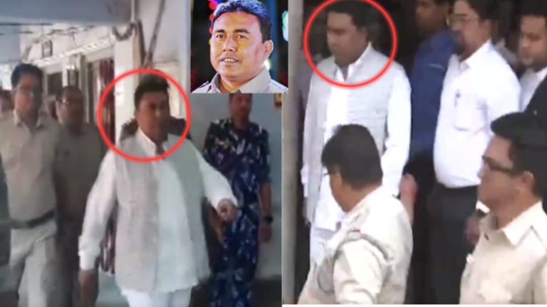 आगे-आगे शाहजहाँ शेख, पीछे-पीछे बंगाल पुलिस: ED पर हमले मामले में गिरफ्तारी के बाद भी टशन में दिखा TMC नेता, 10 दिन की रिमांड पर भेजा गया
