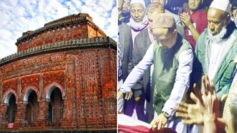 प्राचीन हिंदू मंदिर की जमीन पर मुस्लिम बना रहे अवैध मस्जिद, सांसद जकरिया ने किया उद्घाटन: बांग्लादेश में हिंदू विरोध में उतरे, PM शेख हसीना से हस्तक्षेप की माँग