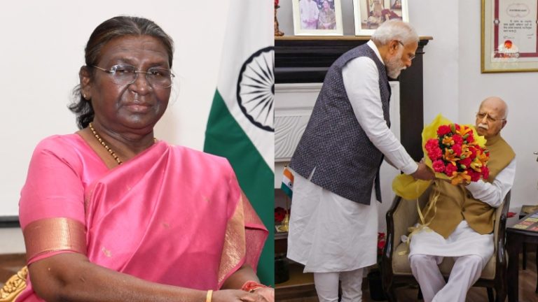 लालकृष्ण आडवाणी के घर जाकर उन्हें ‘भारत रत्न’ से सम्मानित करेंगी राष्ट्रपति द्रौपदी मुर्मू, स्वास्थ्य कारणों से फैसला: 83 वर्षों से सार्वजनिक जीवन में हैं BJP के वयोवृद्ध नेता