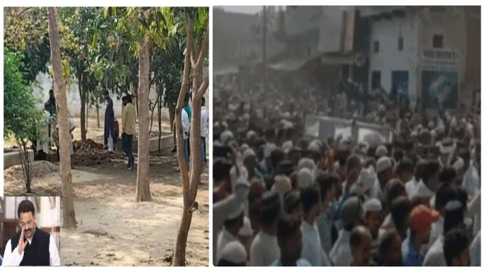 मुख्तार अंसारी का शव दफनाया गया