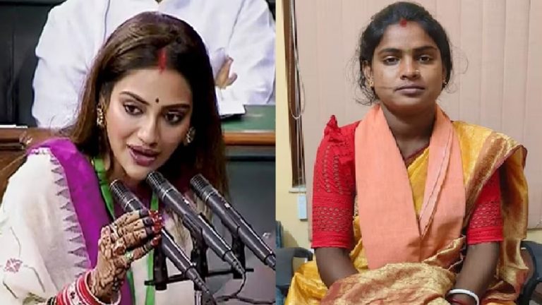 जब रील बनाने में बिजी थीं TMC की MP नुसरत जहाँ, तब संदेशखाली में गोद में बच्ची लेकर शेख शाहजहाँ ऐंड गैंग से लड़ रहीं थीं रेखा पात्रा: देखिए Video