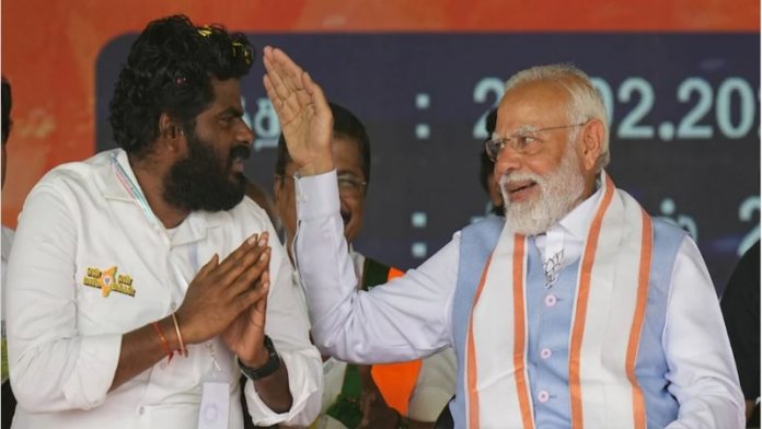 पीएम मोदी और तमिलनाडु भाजपा अध्यक्ष अन्नामलाई