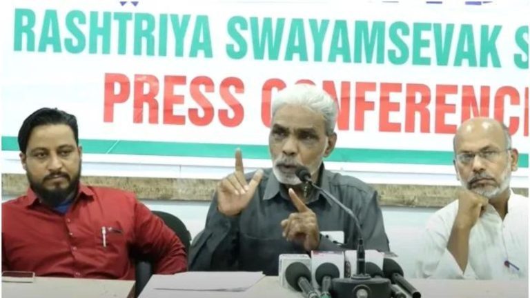 ‘RSS ने कॉन्ग्रेस को दिया समर्थन, देश भर में मचा बवाल’: जिस प्रेस कॉन्फ्रेंस को बता रहे ‘नागपुर से घोषणा’, जानिए क्या है उसका सच