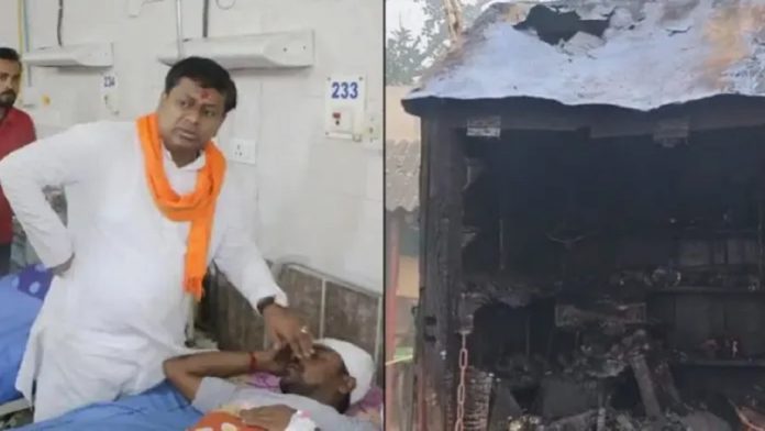 टीएमसी गुंडों ने बीजेपी कार्यकर्ता पर किया हमला