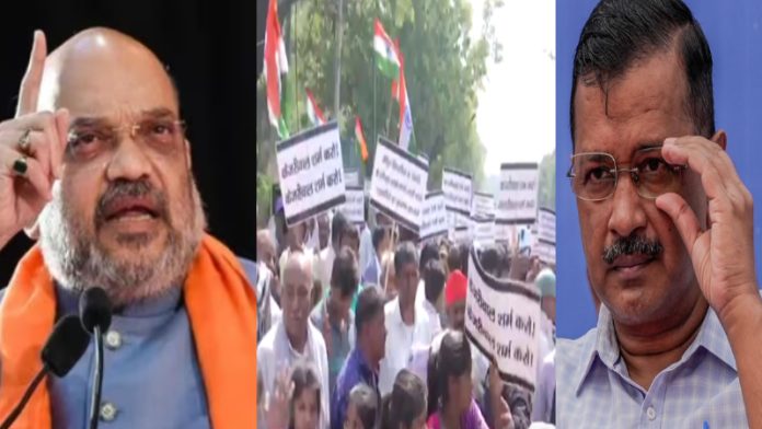 अरविंद केजरीवाल अमित शाह सीएए प्रदर्शन