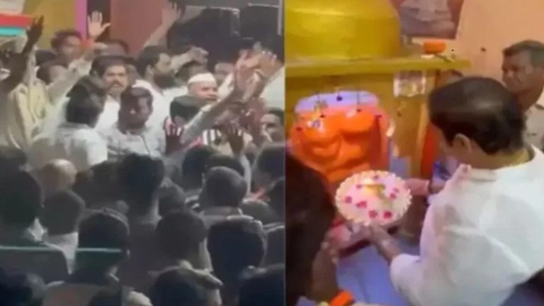 संभाजी नगर के हनुमान मंदिर में घुसी मुस्लिम भीड़, कहा- 1 महीने (रमजान) बंद करो आरती: हिंदुओं पर पथराव भी, विरोध में महाआरती