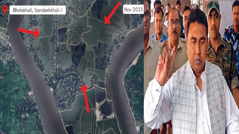 संदेशखाली में खेत बनते गए पोखर, सैटेलाइट को दिखा पर ममता सरकार बनी रही बेखबर: ग्रामीण बोले- यह शेख शाहजहाँ और उसके गुर्गों की करनी