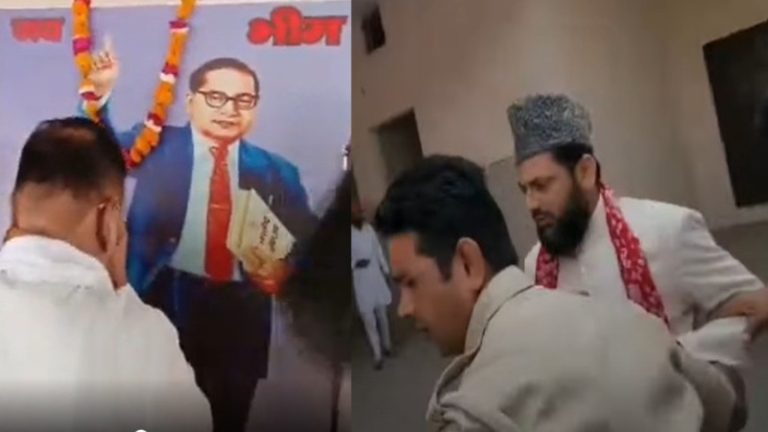 रामपुर से सपा प्रत्याशी मोहिबुल्लाह नदवी ने आम्बेडकर की चित्र पर नहीं चढ़ाया फूल: सोशल मीडिया पर उठ रहे सवाल, दलित-मुस्लिम एकता में आयोजित हुई थी सभा