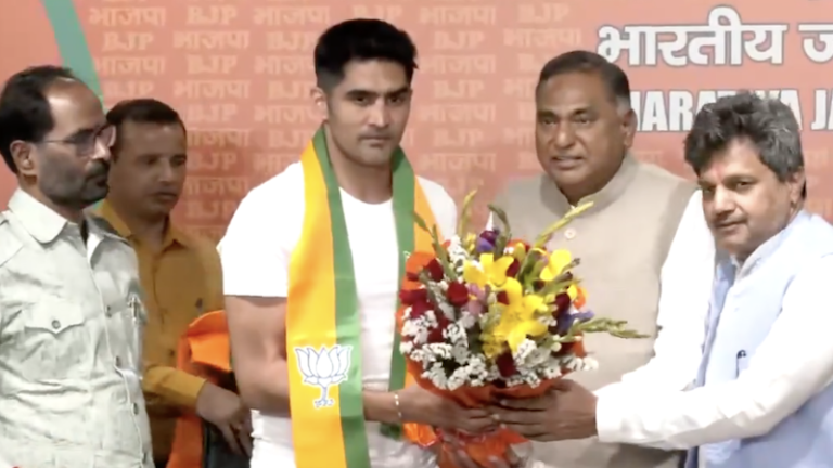 BJP में शामिल हुए विजेंद्र सिंह बेनीवाल: मथुरा से कॉन्ग्रेस का लोकसभा प्रत्याशी बनने के थे चर्चे, भारत के लिए ओलंपिक मेडल जीतने वाले पहले बॉक्सर हैं