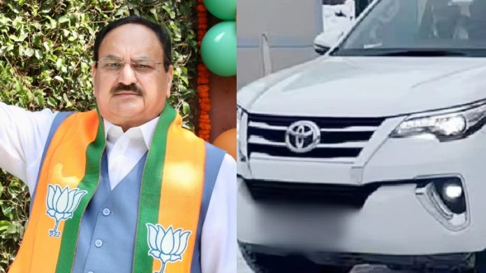 JP नड्डा, फॉर्च्यूनर कार, चोरी