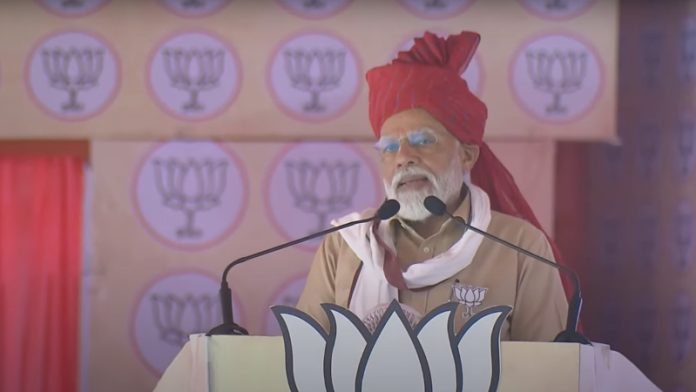 राजस्थान के चुरू में पीएम मोदी