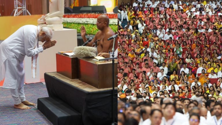 ‘जब राष्ट्र में जगता है स्वाभिमान, तब उसे रोकना असंभव’: महावीर जयंती पर गूँजा ‘जैन समाज मोदी का परिवार’, मुनियों ने दिया ‘विजयी भव’ का आशीर्वाद