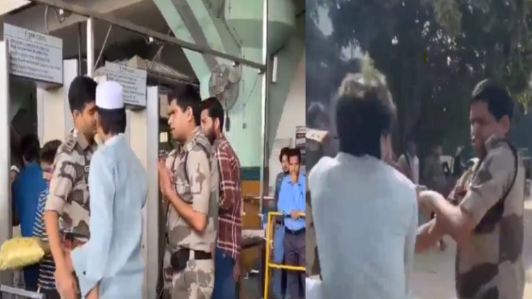 डिब्बे में ‘मीट’ लेकर मेट्रो में घुसा रोजेदार, रोकने पर जवानों से भिड़ा: वीडियो वायरल, दिल्ली के सीलमपुर का मामला