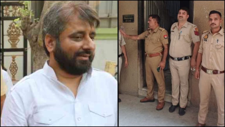 AAP विधायक अमानतुल्लाह खान के घर पहुँची योगी की पुलिस, बाप-बेटे दोनों हैं ‘फरार’: पेट्रोल पम्प पर की थी मारपीट, सहयोगी इकरार हो चुका है गिरफ्तार