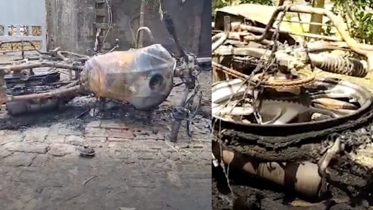पश्चिम बंगाल में BJP नेता के घर में ब्लास्ट, प्लांट किए गए थे 6 बम: मीडिया रिपोर्ट में जली हुई बाइकें, बोले पीड़ित – मेरी कार भी फूँक दी
