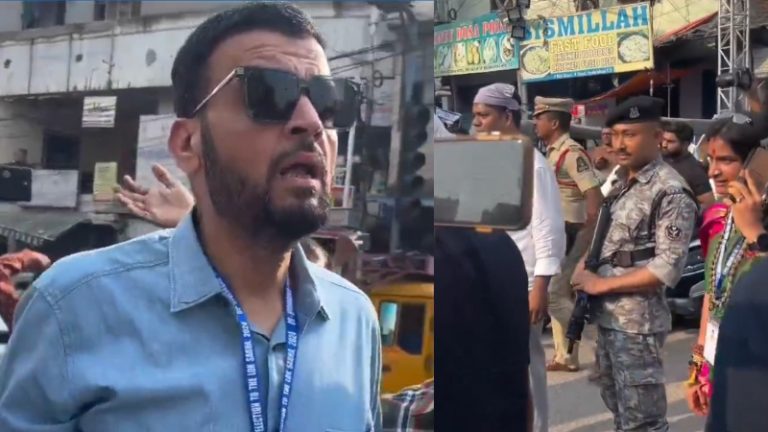 क्या ‘सालार के बेटे’ के खिलाफ चुनाव भी नहीं लड़ सकती एक हिंदू बेटी? हैदराबाद में AIMIM समर्थक भीड़ ने माधवी लता को दी माँ की गाली, देखती रही पुलिस