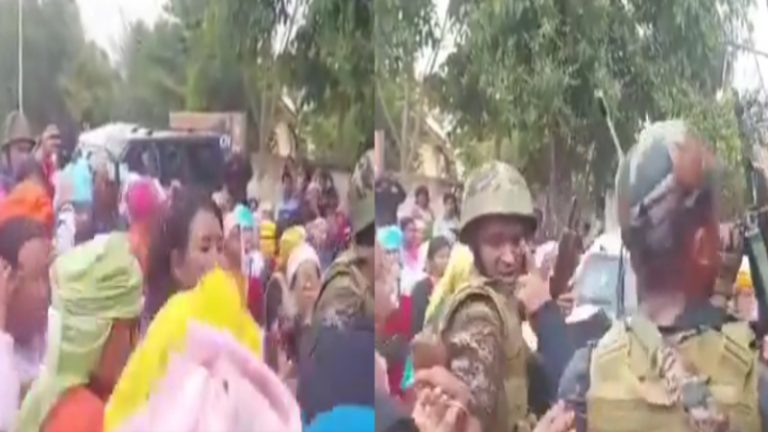 मणिपुर में सेना ने गोला-बारूद के साथ उपद्रवियों को पकड़ा, महिलाओं ने काफिला रोक 11 को छुड़ाया: हथियार छीनने की भी कोशिश