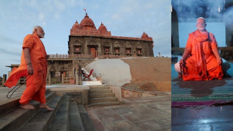 भगवा वस्त्र, भगवान भास्कर को अर्घ्य, ओंकार का नाद, हाथों में माला… जिस ‘विवेकानंद शिला स्मारक’ का कभी ईसाई नाविकों ने किया था बहिष्कार, वहाँ PM मोदी की चल रही साधना