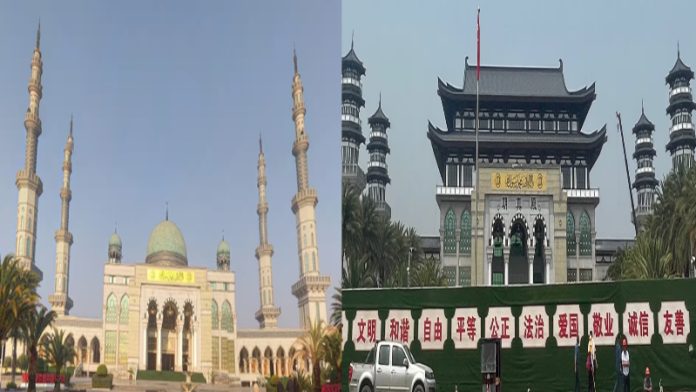 चीन में मस्जिद से हटाए गए मीनार और गुंबद