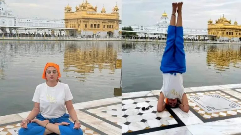 अमृतसर के स्वर्ण मंदिर में महिला सोशल मीडिया इंफ्लुएंसर ने किया योग: SGPC ने ‘जघन्य अपराध’ बता दर्ज कराई शिकायत, 3 सेवादारों पर भी लिया एक्शन