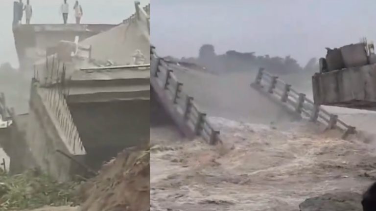 ₹12 करोड़ की लागत, 3 साल निर्माण कार्य, ठेकेदार सिराजुर्रहमान… उद्घाटन से पहले ही ध्वस्त होकर बकरा नदी में समा गया पुल, वीडियो में दिखा भ्रष्टाचार का नतीजा