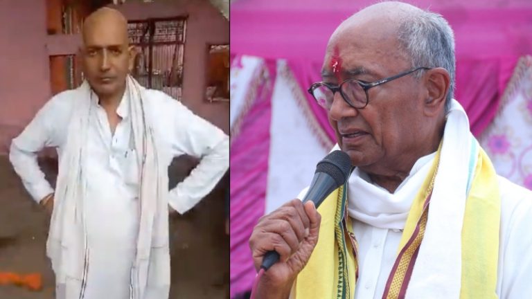 दिग्विजय सिंह की हार के बाद पूर्व सरपंच को होना पड़ा टकला: भारी पड़ा कॉन्ग्रेस नेता की जीत को लेकर शर्त लगाना, पूरे गाँव के सामने मुँडवाने पड़े बाल