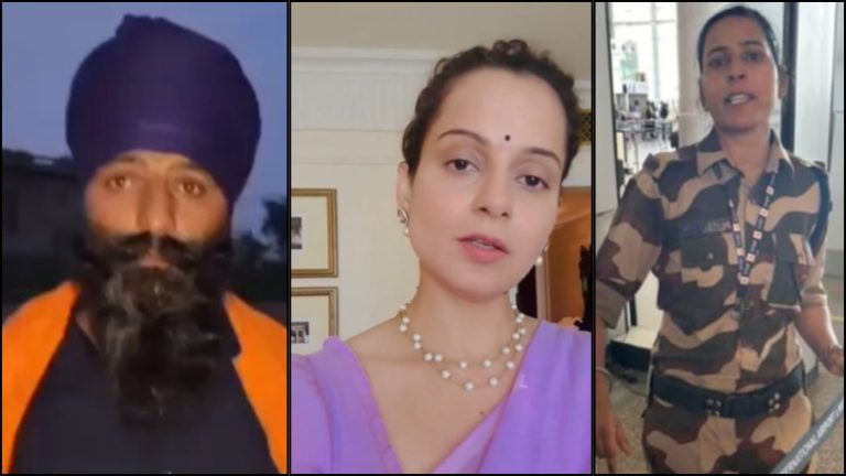 ‘ये बैठेगी वहाँ पे, मेरी माँ वहाँ बैठी थी’: कंगना रनौत को थप्पड़ मारने वाली कुलविंदर का भाई है ‘किसान नेता’, CISF में पति भी तैनात
