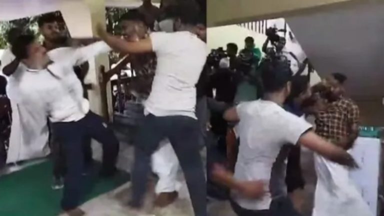 मंथन के लिए बुलाई गई बैठक में चलने लगे लात-घूँसे, कॉन्ग्रेस कार्यालय बन गया मैदान-ए-ज़ंग: केरल में BJP के खाता खोलते ही विरोधी खेमे में हाहाकार