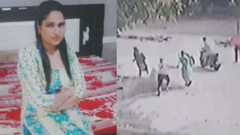 दिनदहाड़े बीच सड़क पर युवती को तलवार से काट डाला: पंजाब में गुरुद्वारे के सामने हुई वारदात का CCTV वीडियो आया सामने, सहेलियों संग ऑफिस जा रही थी मृतका