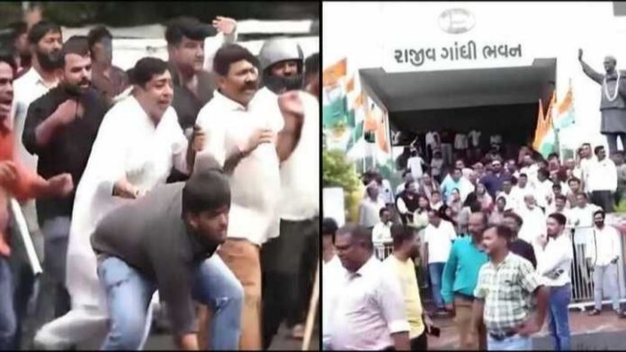 अहमदाबाद भाजपा हमला