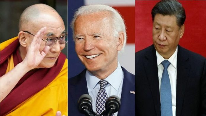 दलाई लामा, जो बायडेन, शी जिनपिंग