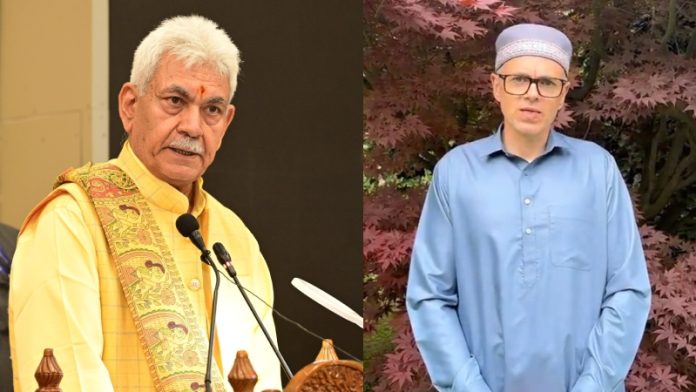 LG मनोज सिन्हा, उमर अब्दुल्ला