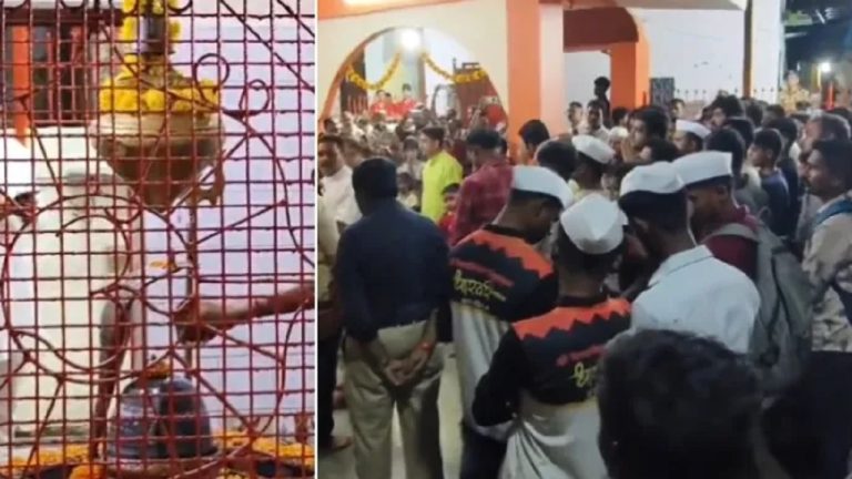 ठाणे के उस मंदिर में हिंदुओं ने की महा आरती जिसमें जूते पहनकर घुस गई थी मुस्लिमों की भीड़, शहजाद शेख ने जिस हिंदू महिला से की थी छेड़छाड़ उसके पीछे-पीछे आए थे हमलावर