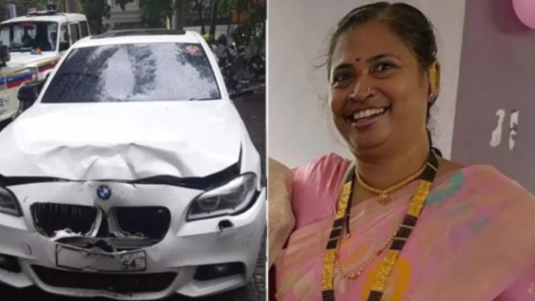 नेता के बेटे ने स्कूटी सवार महिला को कुचल कर मार डाला, 100 मीटर तक बोनट पर घसीटा: पिता हिरासत में, आरोपित कार लेकर फरार