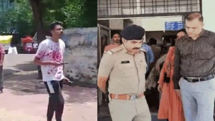 नीमच कॉन्ग्रेस चाकू युवती