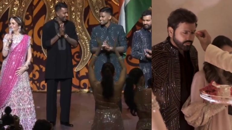 संगीत अनंत-राधिका का, रितिका का हाथ थामे चलीं नीता अंबानी: T20 के चैंपियंस ने की आरती, हर-हर महादेव का किया उद्घोष