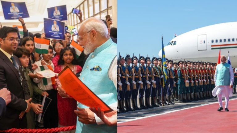 चीनी राष्ट्रपति के स्वागत के लिए रूस ने जिसे भेजा, उससे सीनियर राजनेता ने किया PM मोदी का स्वागत: तिरंगे के रंग में रंगा यूरोप का सबसे बड़ा टॉवर