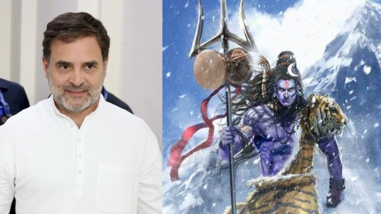 र॒क्षस॒: सं पि॑नष्टन… हिन्दुओं को हिंसक बताने वाले राहुल गाँधी, शिव का त्रिशूल अंधकासुर जैसों के शरीर में गाड़ने के लिए भी है