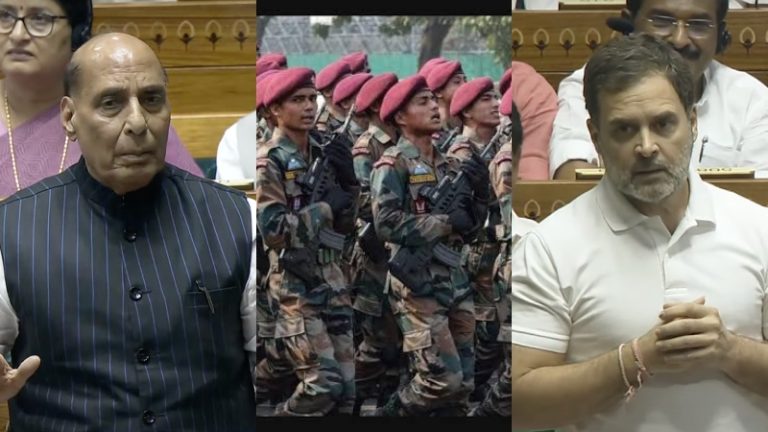 बलिदानी ‘अग्निवीर’ के परिवार को ₹3 करोड़ तक का मुआवजा: संसद में राहुल गाँधी ने भारतीय सेना को भी नहीं छोड़ा, रक्षा मंत्री राजनाथ सिंह बोले – UK-US में भी ऐसी योजना