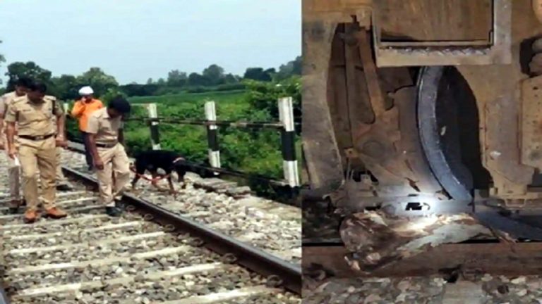 यूपी में रेलवे ट्रक पर डाल दिया लकड़ी का मोटा टुकड़ा, चालक की सूझबूझ से पलटने से बची ट्रेन: इससे पहले MP में डाल दिया था सरिया