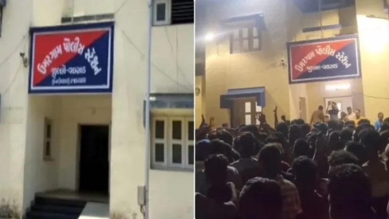 मुस्लिम बलात्कारी को सज़ा दिलाने के लिए उतरे जो लोग, उन पर गुजरात पुलिस ने बरसाई लाठियाँ: FIR दर्ज कर 30 को गिरफ्तार किया, कहा – माहौल खराब किया