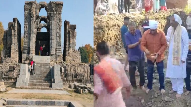 जम्मू-कश्मीर के मार्तण्ड मंदिर में भूमि पूजन, बन रहा भव्य शिव मंदिर, श्रद्धालुओं के लिए यात्री निवास भी: इस्लामी और बॉलीवुड वाले बताते थे ‘शैतान की गुफा’