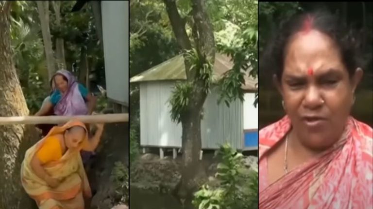 बांग्लादेश में बीच सड़क पर सोहेल ने रातोंरात खड़ी कर दी घर, 25 हिन्दू परिवारों का रास्ता ब्लॉक: पीड़ित बोले- अब अस्पताल भी नहीं जा सकते
