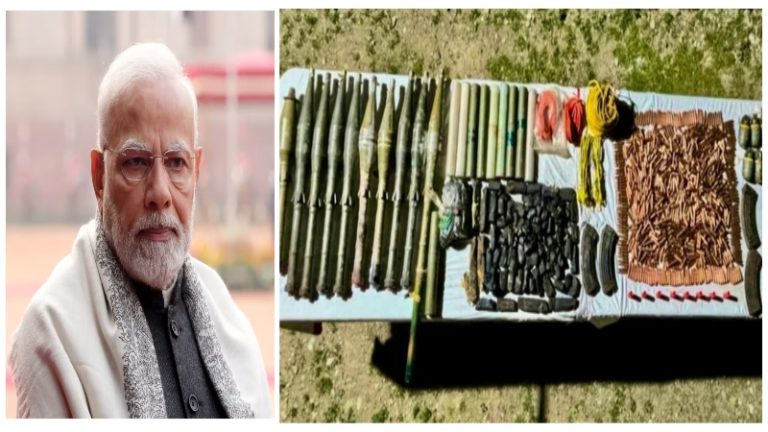 PM मोदी के जम्मू-कश्मीर दौरे से पहले भारी मात्रा में हथियार बरामद, AK47 और गोला-बारूद से लेकर IED तक शामिल: 2 आतंकी भी ढेर
