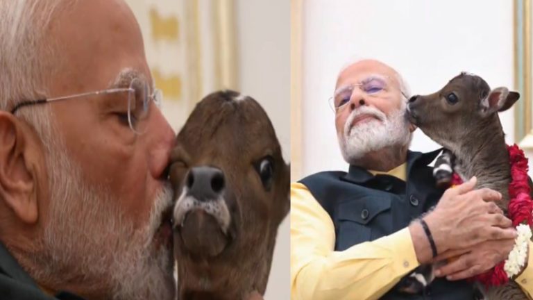 चूमा, दुलराया, गोद में उठाया… PM आवास में ‘दीपज्योति’ का स्वागत देख लोग हुए गदगद, बोले- कोई ऐसे ही नरेंद्र मोदी नहीं बन जाता