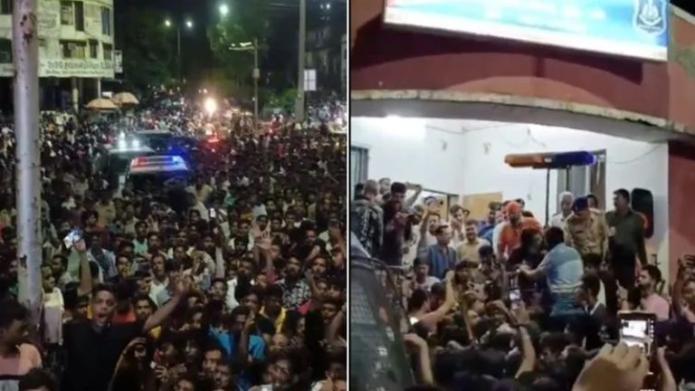 सूरत में गणपति पंडाल पर मुस्लिम नाबालिगों ने किया पथराव, एक्शन लेने पर पुलिस पर भी हमला: सैंकड़ों हिंदू विरोध में उतरे, अब तक 27 गिरफ्तार