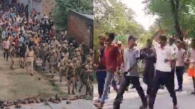 रामगोपाल मिश्रा का शव, अस्पताल में जुटे आक्रोशित लोग… और अंतिम संस्कार से पहले बहराइच में बवाल: तोड़फोड़ और आगजनी, भारी पुलिस फोर्स तैनात