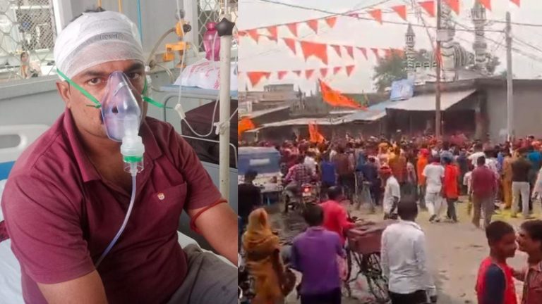 अब्दुल हमीद का पड़ोसी, मस्जिद के सामने घर, फिर भी ‘नारा ए तकबीर’ चिल्लाती भीड़ ने संतोष तिवारी को नहीं छोड़ा: बताया- दुर्गा विसर्जन जुलूस में प्रसाद बाँट रहा था, धारदार हथियारों से हुआ हमला