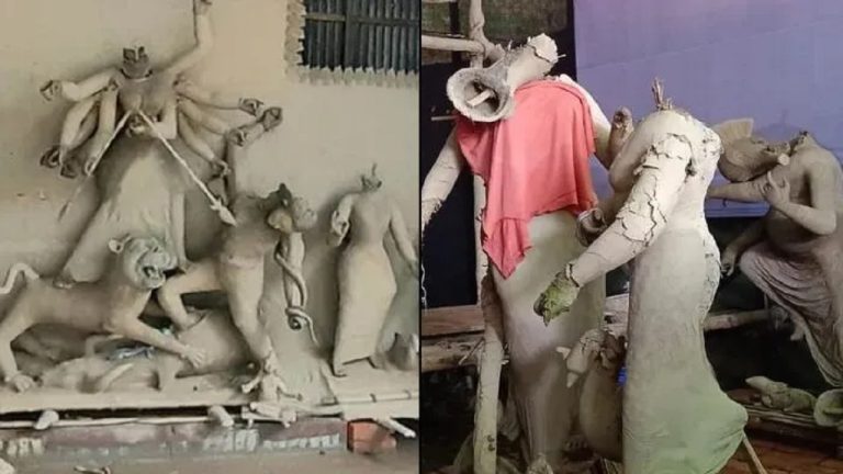 बांग्लादेश में दुर्गा पूजा से पहले 16 हिंदू देवी-देवताओं की मूर्तियाँ तोड़ीं, 3 मंदिरों में हमला-तोड़फोड़: हिंदुओं पर हमले अब भी जारी