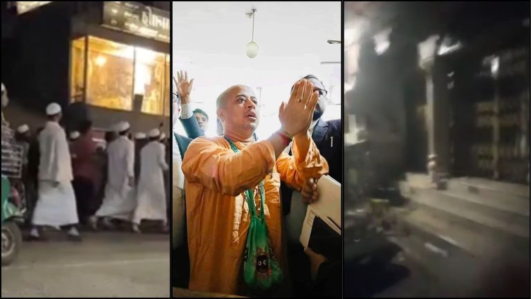 एक-एक कर हिन्दू पकड़ो, सबका रेत दो गला: बांग्लादेश में लगे नारे, काली मंदिर पर भी हमला, संत को जमानत ना देने पर युनुस सरकार ने दिखाई बेशर्मी